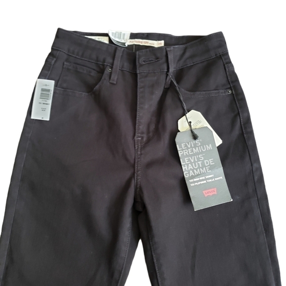 Aritzia Levi’s 721 High Rise Skinny Jeans Ripped Knees 29 - Picture 7 of 16